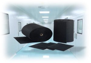 roll filter with carbon