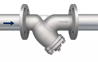 การติดตั้งY- Strainer แนวนอน